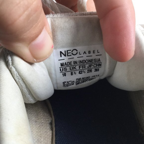 Adidas Neo Label Sneakers White Size 10 - Picture 6 of 12